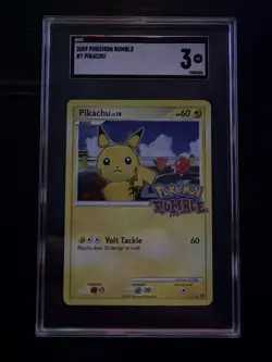 2009 Pokemon Rumble - #7 Pikachu Holo SGC 3 - Image 1