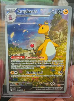Chaos Rising Pokemon Ampharos 090/086 Illustration Rare - Image 1