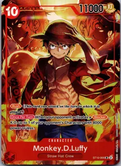 Monkey.D.Luffy (Treasure Booster Set) One Piece Promotion Cards ST10-006 NM - Image 1