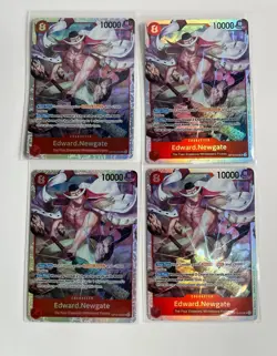 One Piece X4 Edward.Newgate OP16-003 SR Set - Image 1