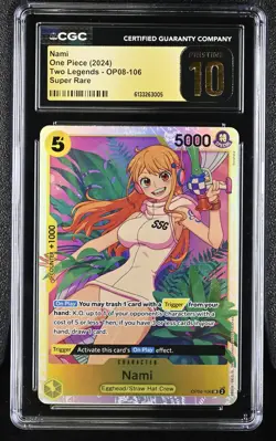 Two Legends #OP08-106 Nami CGC 10 - Image 1