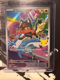 Cute Full Art Kitten 30th Anniversary Pokemon - Perfect Card 🔥🔥🔥 - Image 1