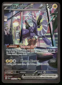Pokemon Cards Miraidon ex 244/198 Scarlet & Violet Special Illustration Rare NM - Image 1