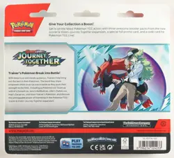Pokemon Trading Card Game TCG Scarlet & Violet Journey Together (3) Pack Blister - Image 2