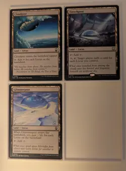 MTG Lands Locus.3 cards. All 3 of the Locus lands that currently exist in MTG - Image 1