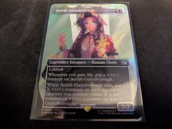 MTG Magic the Gathering SURGE FOIL Aerith Gainsborough Borderless FIN! - Image 1