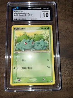 Pokemon Tcg CGC 10 Gem Mint Bulbasaur 012/17 POP Series 2 Regular - Image 5
