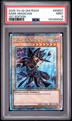 Dark Magician RA04-EN001 1st Edition QCR Yugioh PSA 9 *500 - Image 1