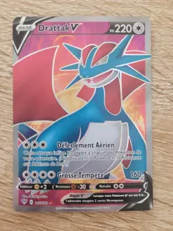Carte Pokemon DRATTAK V 185/189 FA Full Art Epee et Bouclier 3 EB03 FR NEUF - Image 1