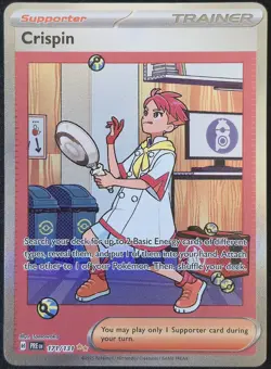Crispin - 171/131 - SIR - Prismatic Evolutions - Pokemon Card - NM/M - Image 1