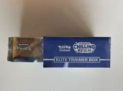 Pokemon TCG Chilling Reign Elite Trainer Box Lucario Tin Costco 2 Pack Sealed - Image 3