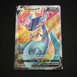 Pokemon Dragapult V Ultra Rare(Full Art) 183/192 Swsh02: Rebel Clash Holo - Image 1