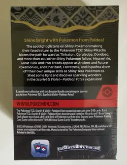 Pokemon TCG Scarlet & Violet Paldean Fates Booster Bundle New Sealed! - Image 2