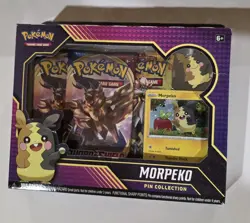 Pokemon TCG Morpeko Pin Collection Box - SEALED!! New Sword and Shield Base!! - Image 1