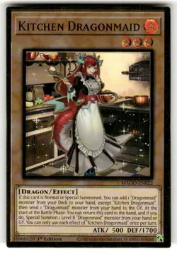 Yugioh Kitchen Dragonmaid MAGO-EN022 Gold Rare 1st Ed NM - Image 1