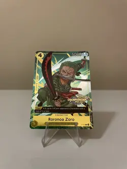 One Piece Card Game P-042 Roronoa Zoro CS2024 Event Pack Championship ENGLISH - Image 2