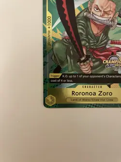 One Piece Card Game P-042 Roronoa Zoro CS2024 Event Pack Championship ENGLISH - Image 3