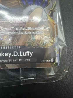 One Piece Monkey D. Luffy P-075 Tcg Card New In Package - Image 4