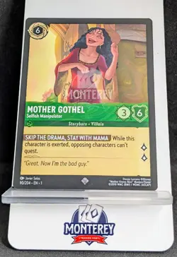 Mother Gothel Selfish Manipulator NM-MINT Disney Lorcana TCG non holo #90 EN1 - Image 1
