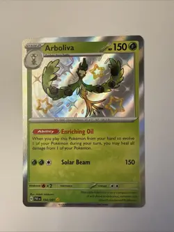 Arboliva 104/091 Shiny Rare Holo 2024 Pokemon Paldean Fates Shiny Card NM - Image 1