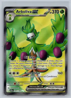 Arboliva ex 207/182 Ultra Rare Destined Rivals Pokemon Card Near Mint - Image 1