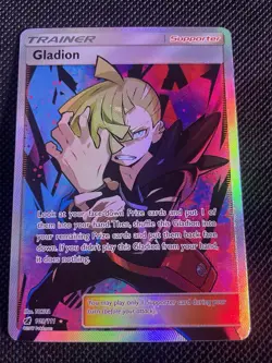 Gladion Full Art Holo Ultra Rare SM Crimson Invasion Card 109/111 - Image 1