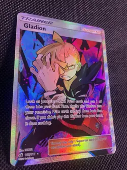 Gladion Full Art Holo Ultra Rare SM Crimson Invasion Card 109/111 - Image 3