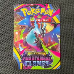Mega Charizard X Trainer Tips Card Pokemon TCG: Phantasmal Flames Near Mint (NM) - Image 1