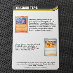 Mega Charizard X Trainer Tips Card Pokemon TCG: Phantasmal Flames Near Mint (NM) - Image 2