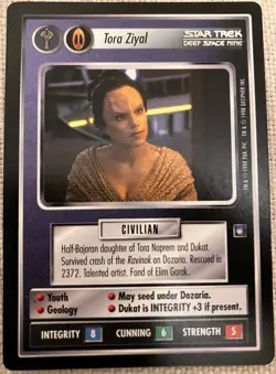 Tora Ziyal Star Trek CCG Card Game DS9 Dual Rare LP - Image 1