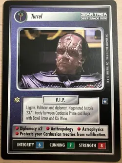 Turrel Star Trek CCG Card Game DS9 Rare LP - Image 1