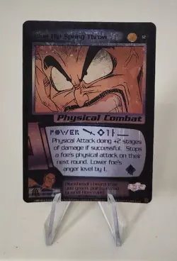 Blue Hip Spring Throw 12 - Saiyan Saga *EXC* Limited Foil DBZ Card - Image 1
