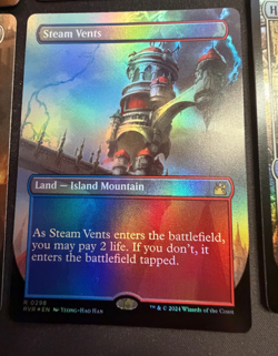 MTG Steam Vents (Borderless) Ravnica Remastered Foil - Image 1