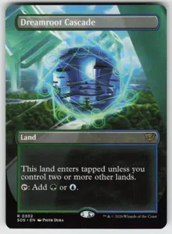 Dreamroot Cascade (Borderless) 302 Secrets of Strixhaven Magic: The Gathering NM - Image 1