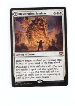 1x Restoration Seminar - Secrets of Strixhaven - MtG Magic the Gathering - Image 1