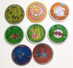 LOTE 8 GIGANTAZOS 4 NINTENDO POKEMON 2001 GIGAN TAZO POG HO-OH PORYGON MEGANIUM - Image 2