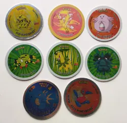 LOTE 8 GIGANTAZOS 4 NINTENDO POKEMON 2001 GIGAN TAZO POG HO-OH PORYGON MEGANIUM - Image 4