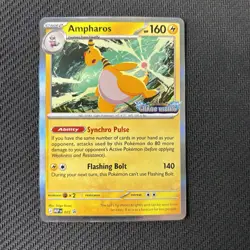 Ampharos MEP 075 Pokemon TCG: Black Star Promos Pre-Release Stamp Near Mint (NM) - Image 1