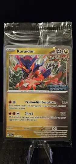 Sealed Koraidon 119/162 Temporal Forces Stamped Promo Pokemon Card - Image 2