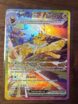 Pokemon Jolteon EX Prismatic Evolution TCG Card 153/131 Holo - Image 1