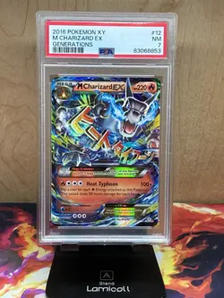 2016 Pokemon XY M Charizard EX Generations #12 PSA 7 Near Mint - Image 1