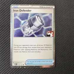 Iron Defender 118/132 HOLO Play! Pokemon Prize Pack Series 8 Stamped (NM) - Image 1