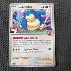 Hop's Snorlax 117/159 Non-Holo Play! Pokemon Prize Pack Series 8 Stamped (NM) - Image 1