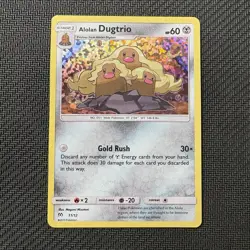 Alolan Dugtrio 11/12 Pokemon TCG: McDonald's 2019 Promo Holo Lightly Played (LP) - Image 1