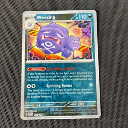 Weezing 110/165 Reverse Holo Pokemon TCG: 151 Near Mint (NM) - Image 1