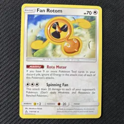 Fan Rotom 110/156 Pokemon TCG: Ultra Prism Lightly Played (LP) - Image 1