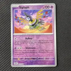 Sigilyph 038/086 Reverse Holo Pokemon TCG: White Flare Near Mint (NM) - Image 1