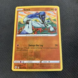 Sawk 081/172 Reverse Holo Pokemon TCG: Brilliant Stars Near Mint (NM) - Image 1