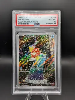 2023 Pokemon PAL EN #203 Magikarp Illustration Rare PSA 10 GEM MINT - Image 1