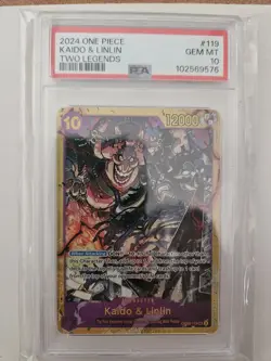One Piece 2024 OP08 Kaido and Linlin Two Legends PSA 10 Gem Mint - Image 1